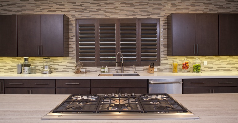 San Jose wood shutter kitchen